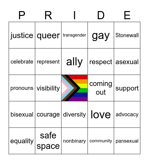 Coming Out Day 2026 Bingo Card