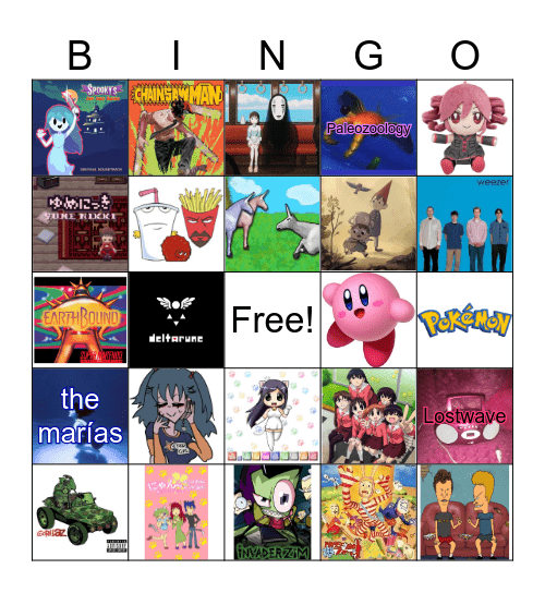things lomando likes Bingo Card