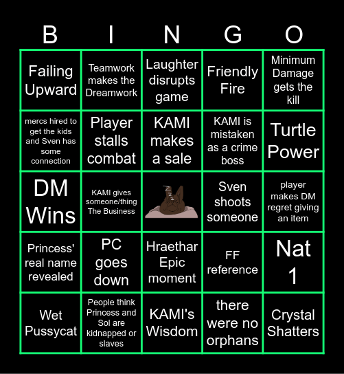 Session 3 Bingo Card