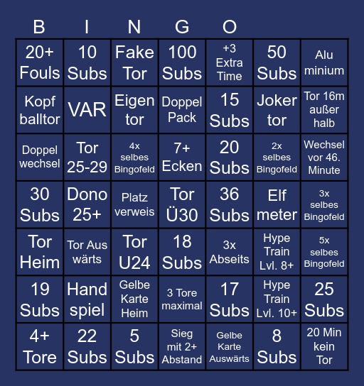 Nations League: Deutschland - Griechenland Bingo Card
