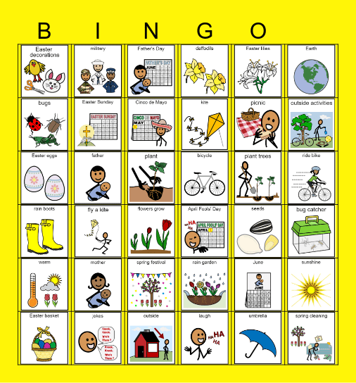 SPRING BINGO Card