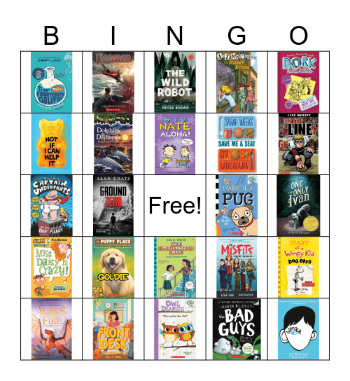 Fiction Call Numbers Bingo Card