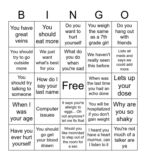 Bingoctor Bingo Card