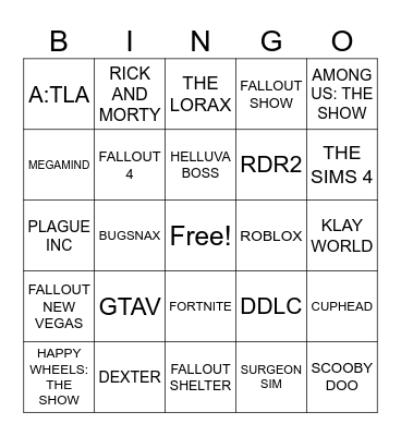 AI Bingo Card