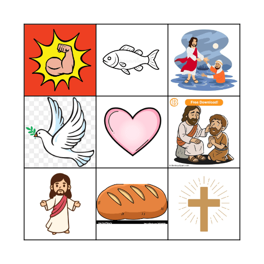 Jesus is my Super Hero! Bingo Card