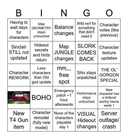 Dedloc Bingo Card
