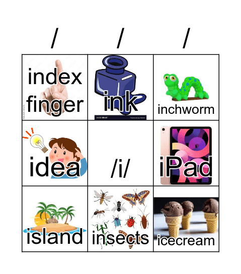 Letter Ii Bingo Card