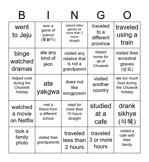 Find Someone Who... Bingo Card