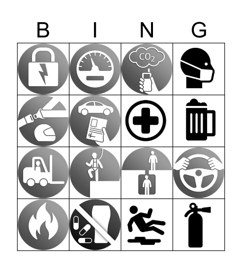 SAFETY Bingo Card