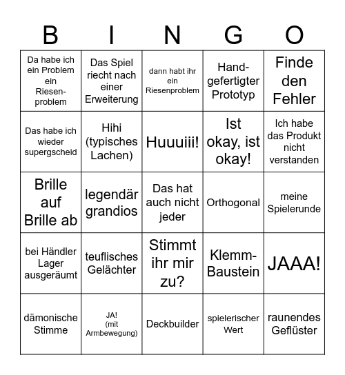 BERTRAM-BINGO Card