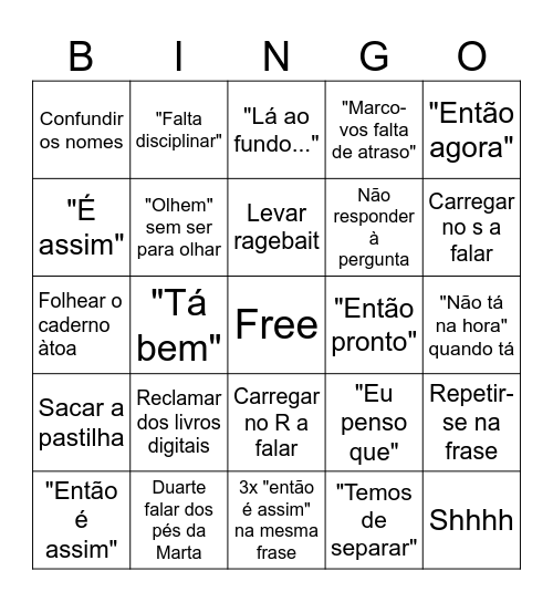 Stora Bingo Card