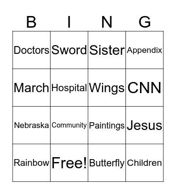 BINGO Card