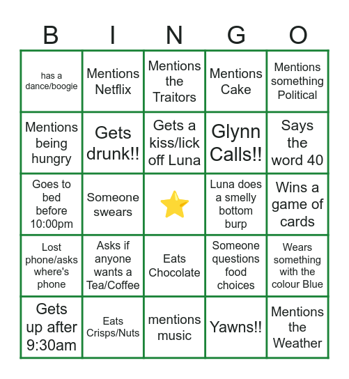 France Family Bingo Card