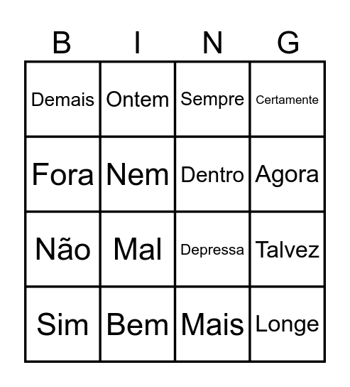 Bingo 8º 'A' Bingo Card