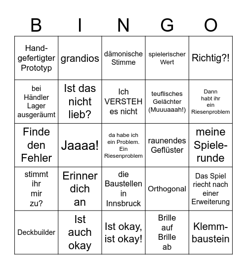 Bertram-Bingo Card