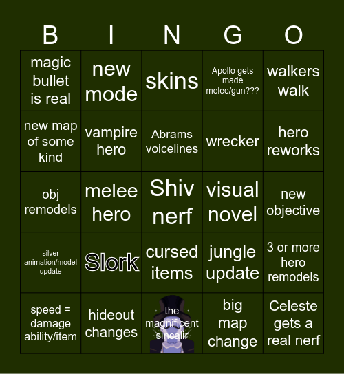 content patch Bingo Card