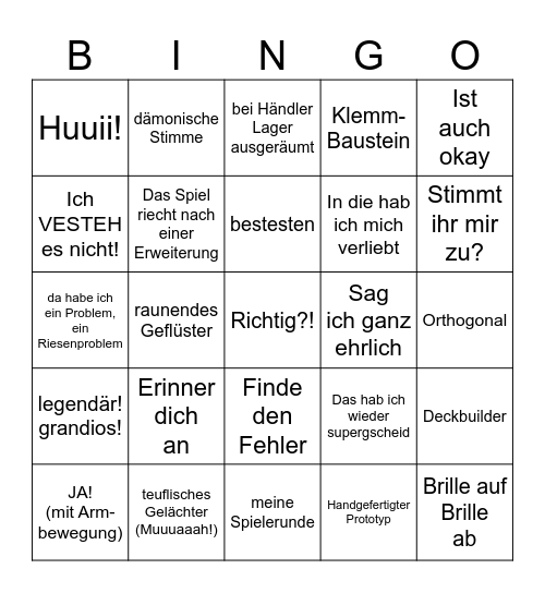 Bertram-Bingo Card