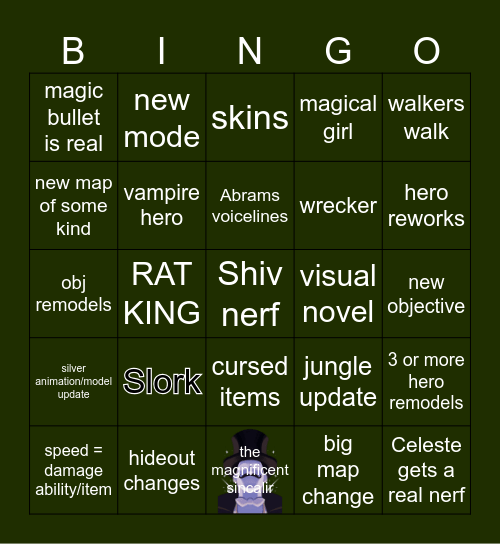content patch Bingo Card