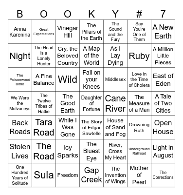 Bingo List #8 Bingo Card