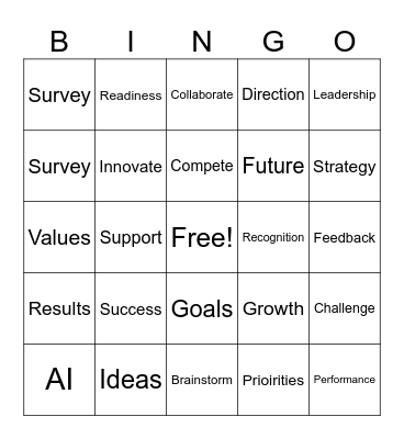 HR TOWN HALL Bingo Card
