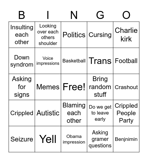 ASL 2 Bingo Card