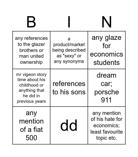 business quotes Bingo Card