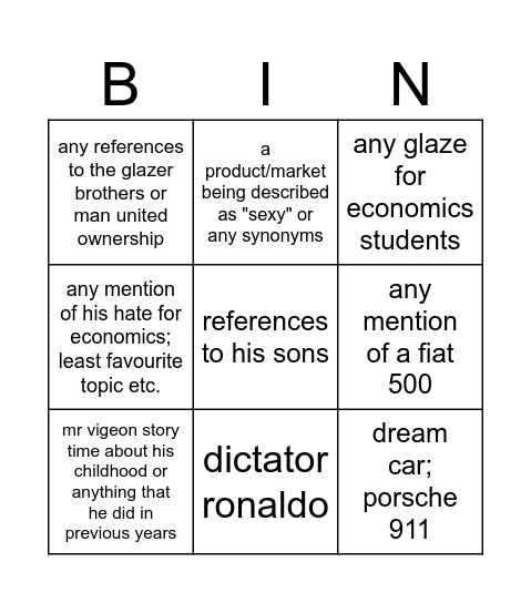 business quotes Bingo Card