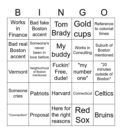 LIBBOS - Go Red Sox! Bingo Card