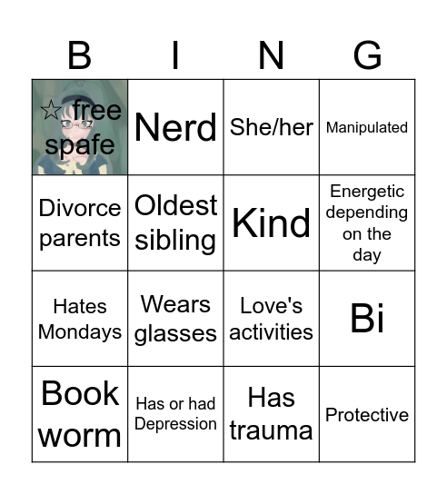Shorri Bingo Card