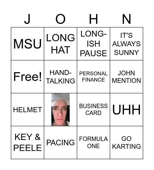 Maximilian Bingo Card