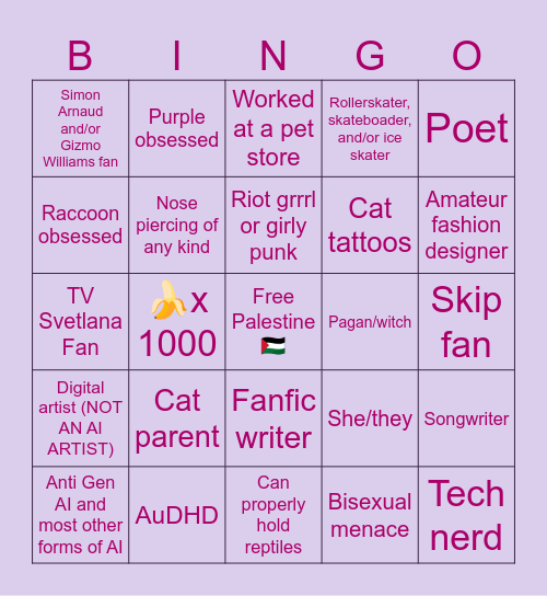@bri_katz_c Bingo Card