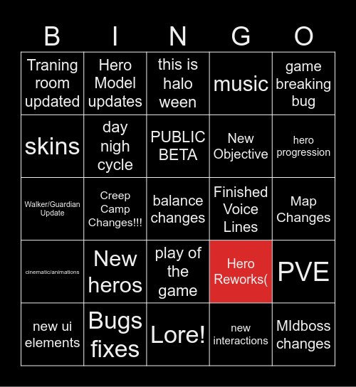 deadlock bingo Card