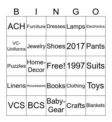 Thank You  Volunteers! Bingo Card