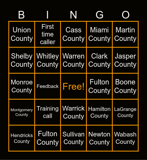 SafeACT BINGO Card