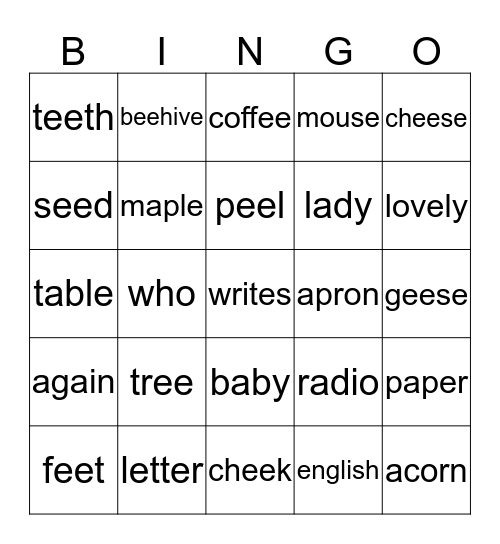 Compass Bingo Card