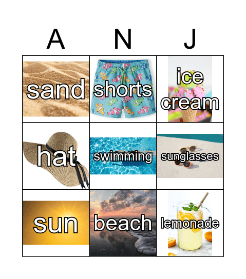 5th graders Bingo Card