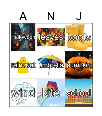 5th graders Bingo Card