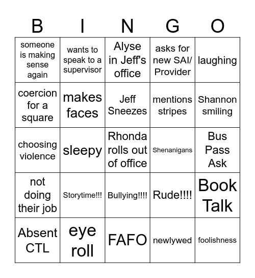 The Return of Bingo Card