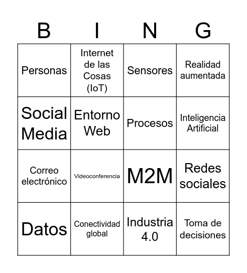 CARTÓN 3 Bingo Card