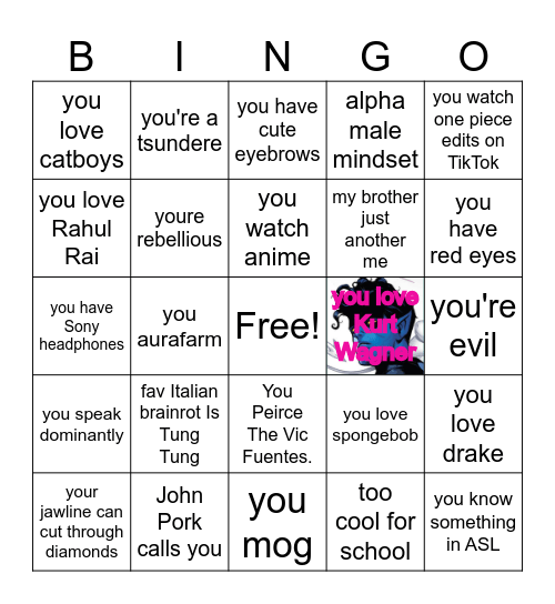 auramax Bingo Card