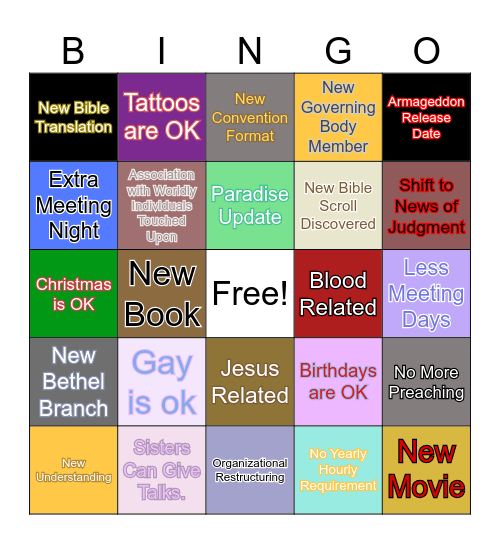 Annual Meeting Bingo Card