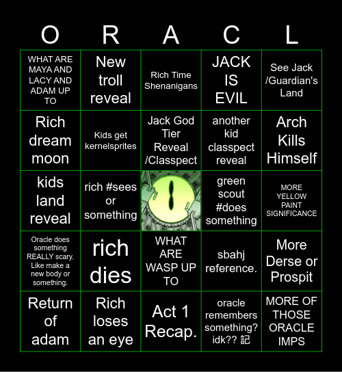9/30 Bingo Card
