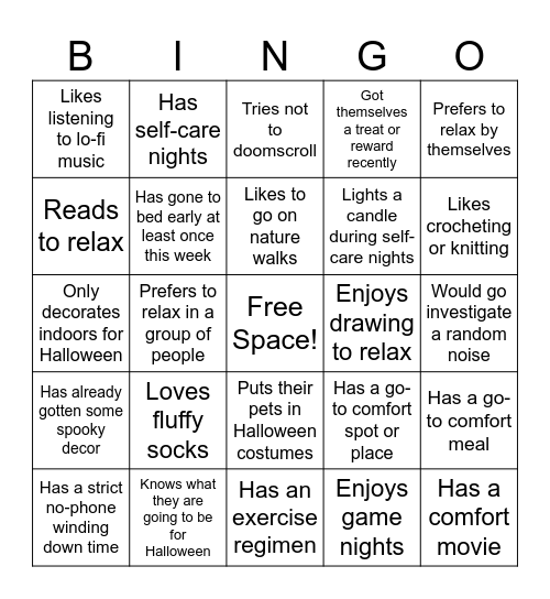 FRIGHTS AND ME-NIGHTS Bingo Card