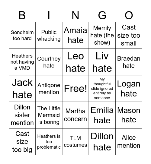 C27 Pitches Bingo Card
