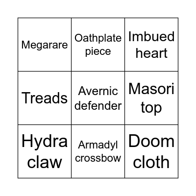 My life is bingo Card