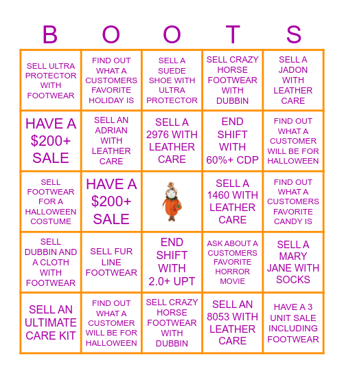 AUTUMN BINGO Card