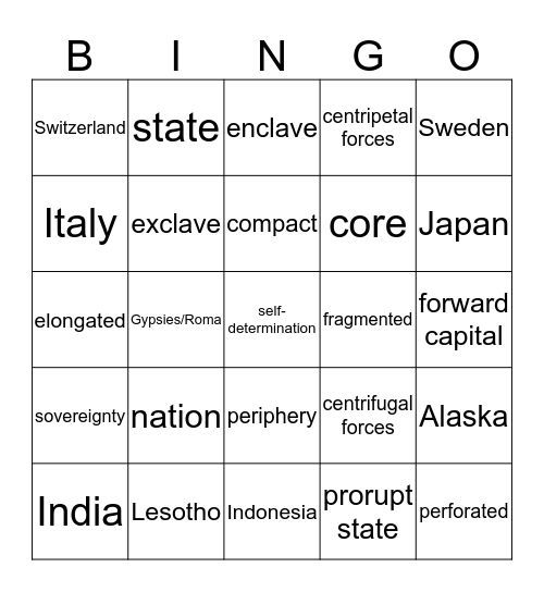 Political 2017 Bingo Card