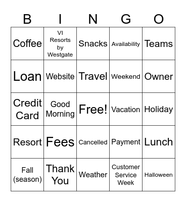 Bingo Card