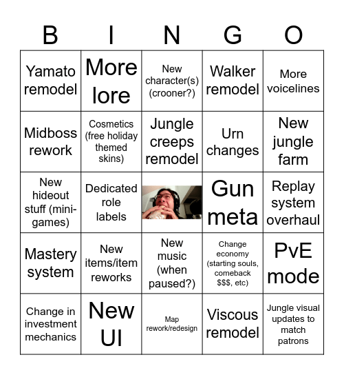 Sinatra Style Bingo Card