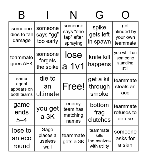 Swiftplay Bingo Card